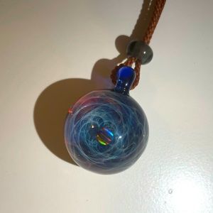 Unique Design Glass Galaxy Ball Necklace